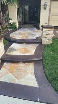 Restored flagstone pathway and patio surface