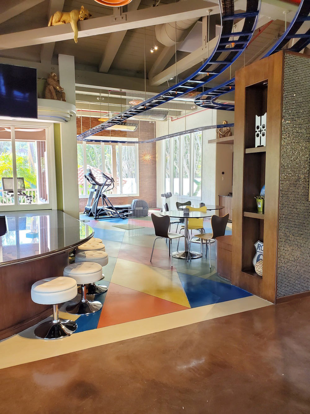 Concrete Staining in Orange County by The Floor Maintenance Company