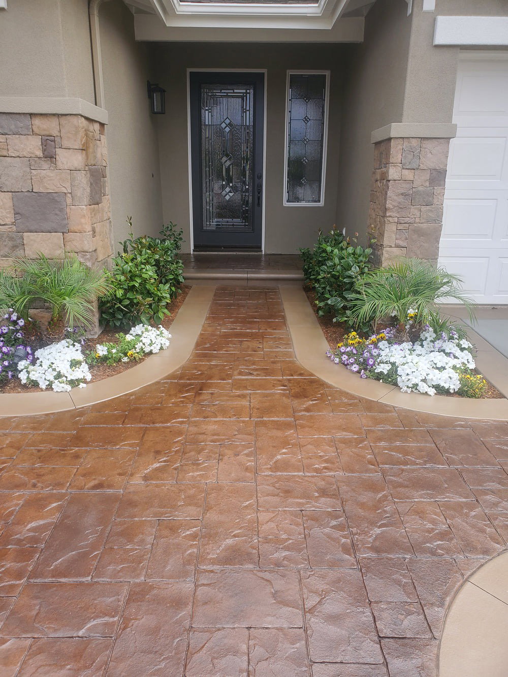 Stamped Concrete in Orange County by The Floor Maintenance Company